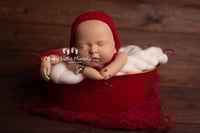 Image 1 of Newborn openwork bonnet