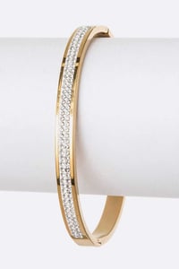 Image 1 of Crystal Pave Bangle  {ORG. $25}