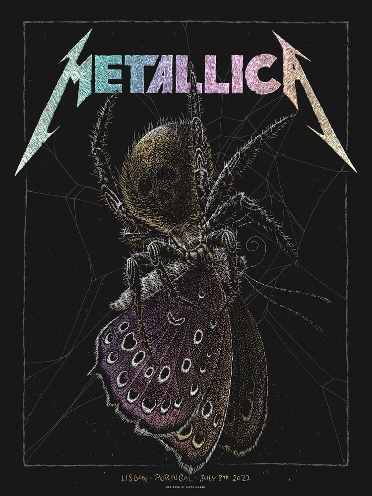 Image of »METALLICA LISBON« Gigposter VARIANT