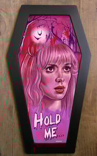 Limited Edition Kim (Edward Scissorhands) coffin framed art