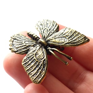 Image of Butterfly - Miniature Brass Insect Ornament