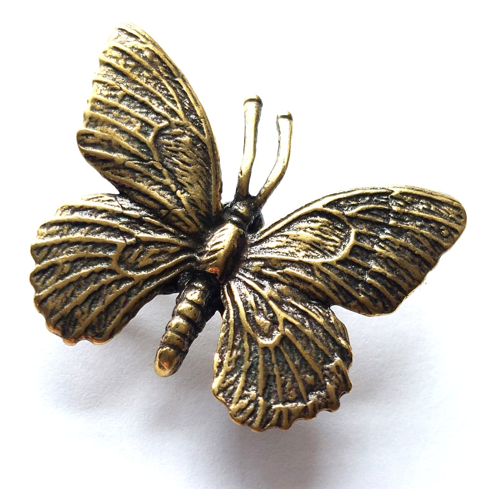 Image of Butterfly - Miniature Brass Insect Ornament