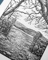 'Gateway to the Moor' Limited Edition  Linoprint