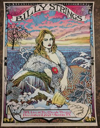 Image 2 of Billy Strings - ACL Live at the Moody Theater.  Dec 3rd, 2021- Austin, TX. Artwork by Caitlin Mattis