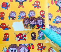 Image 2 of Many Spiders Sticker sheet