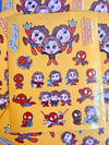 Many Spiders Sticker sheet