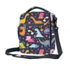 LARGE insulated lunch bag - dinosaurs navy 2