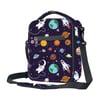 LARGE insulated lunch bag - space and planets