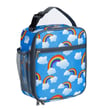 LARGE insulated lunch bag - rainbows