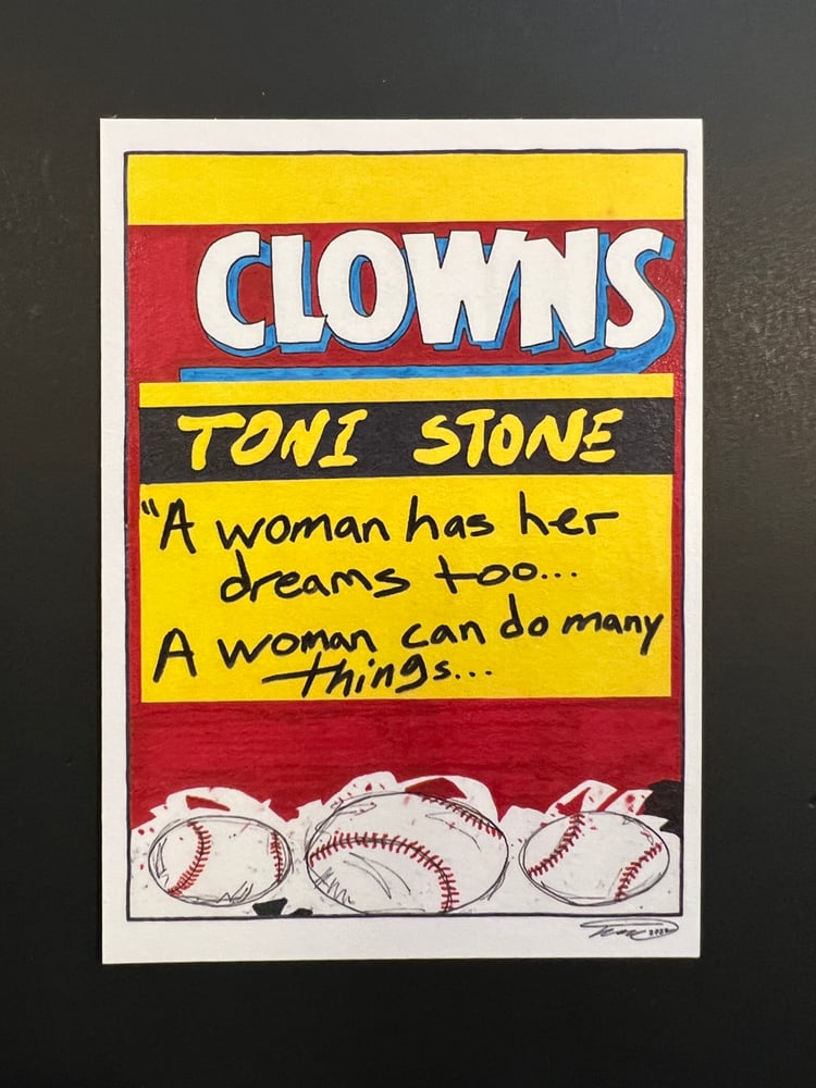 Image of Toni Stone KAWD ART Unsigned Sports Cards 2022
