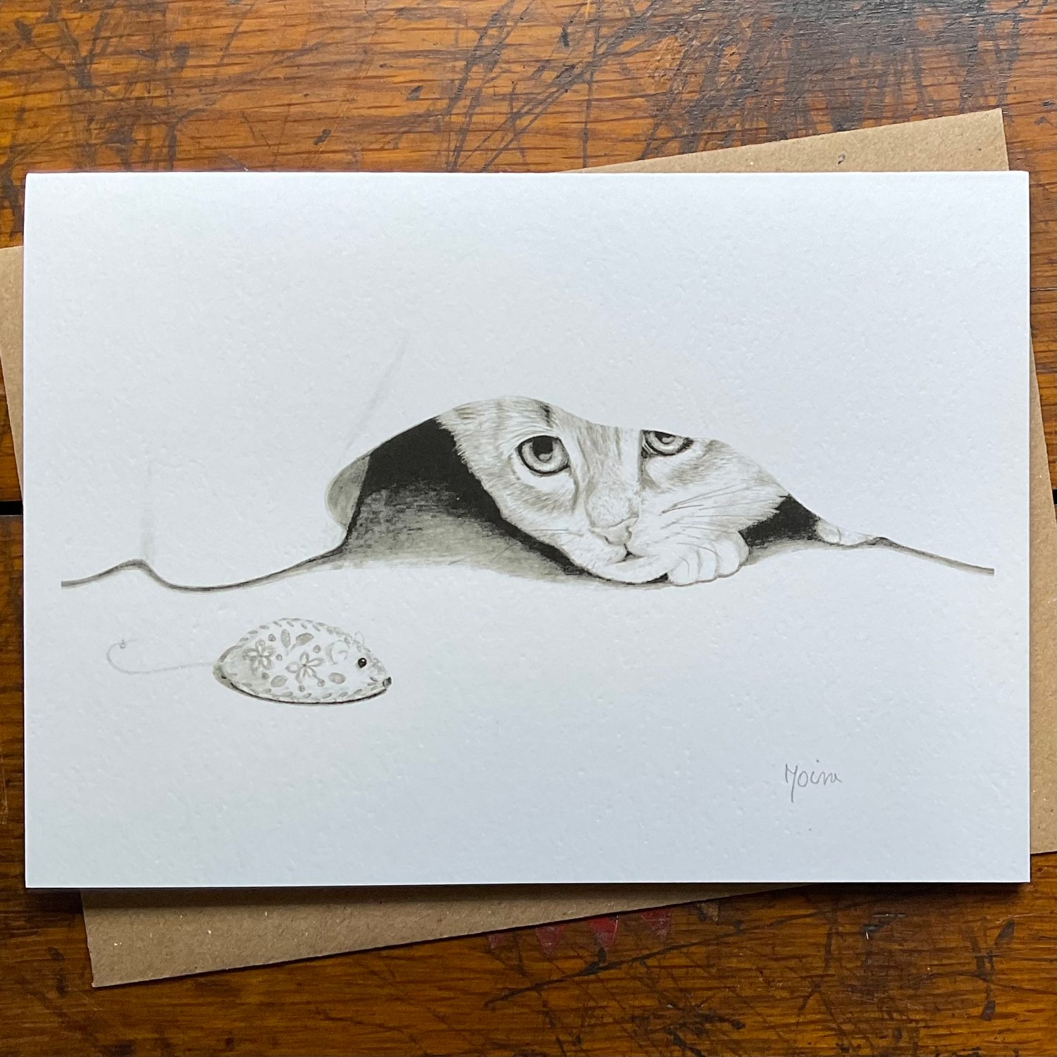 Image of CAT & MOUSE ~ GREETINGS CARD