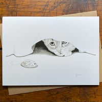 CAT & MOUSE ~ GREETINGS CARD