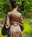 Image of Leopard "Beverly" Lounge Suit w/ Marabou Cuffs