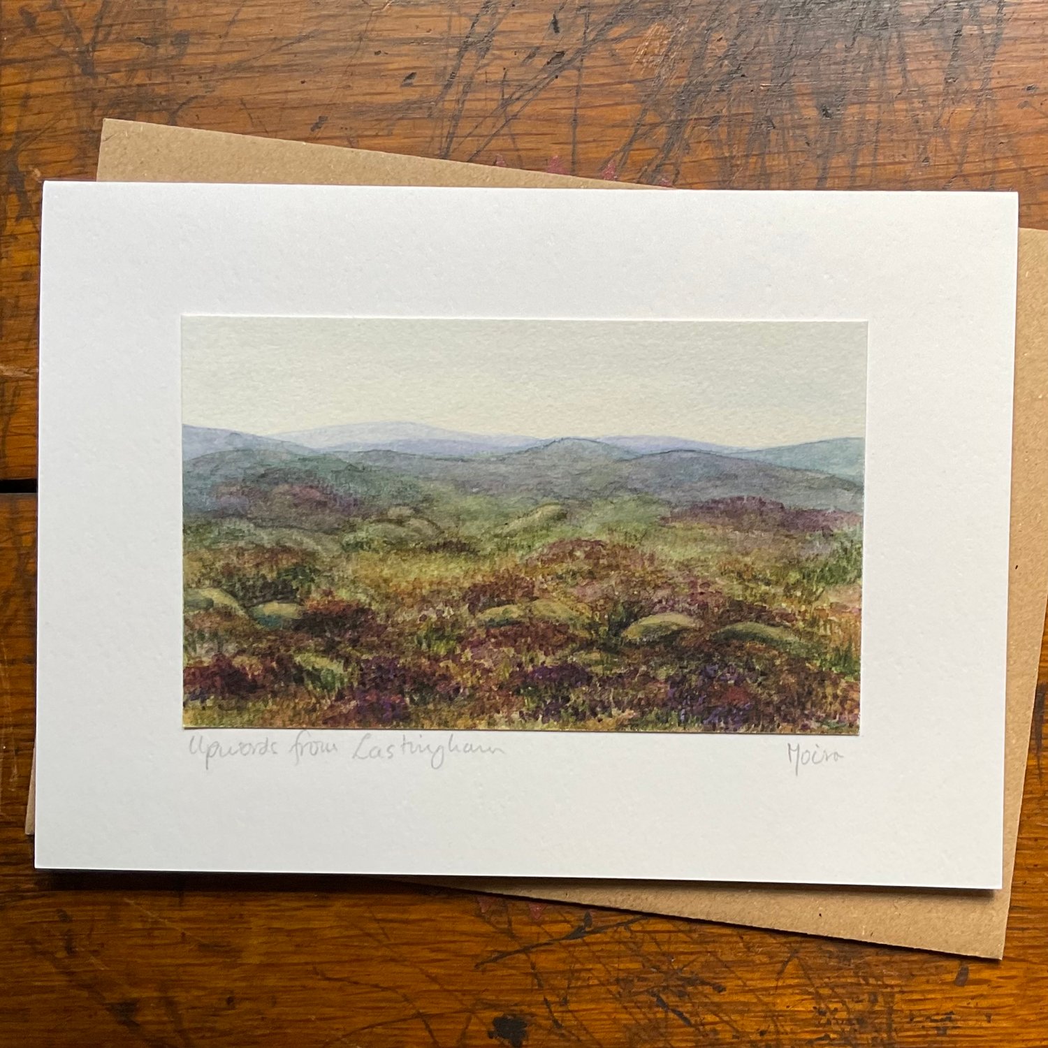 Image of UPWARDS FROM LASTINGHAM ~ GREETINGS CARD