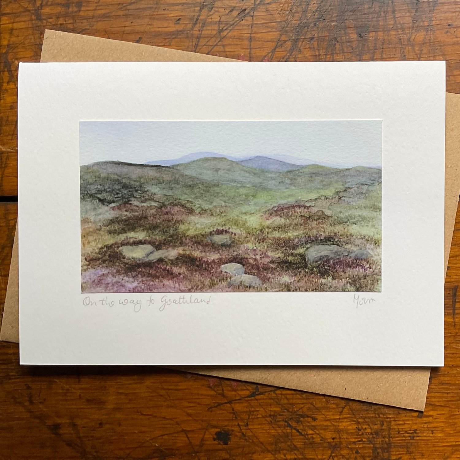 Image of ON THE WAY TO GOATHLAND ~ GREETINGS CARD