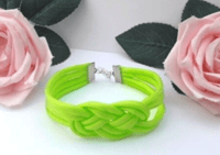 Image 2 of Paracord Bracelet, adjustable cord bracelet, beach theme bracelet, knot bracelet, 12 colours