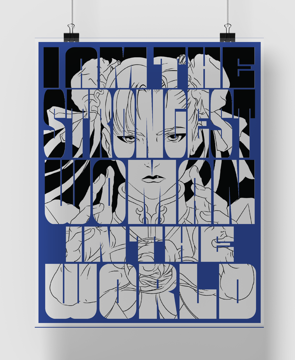 Strongest Woman - Screen Printed Poster