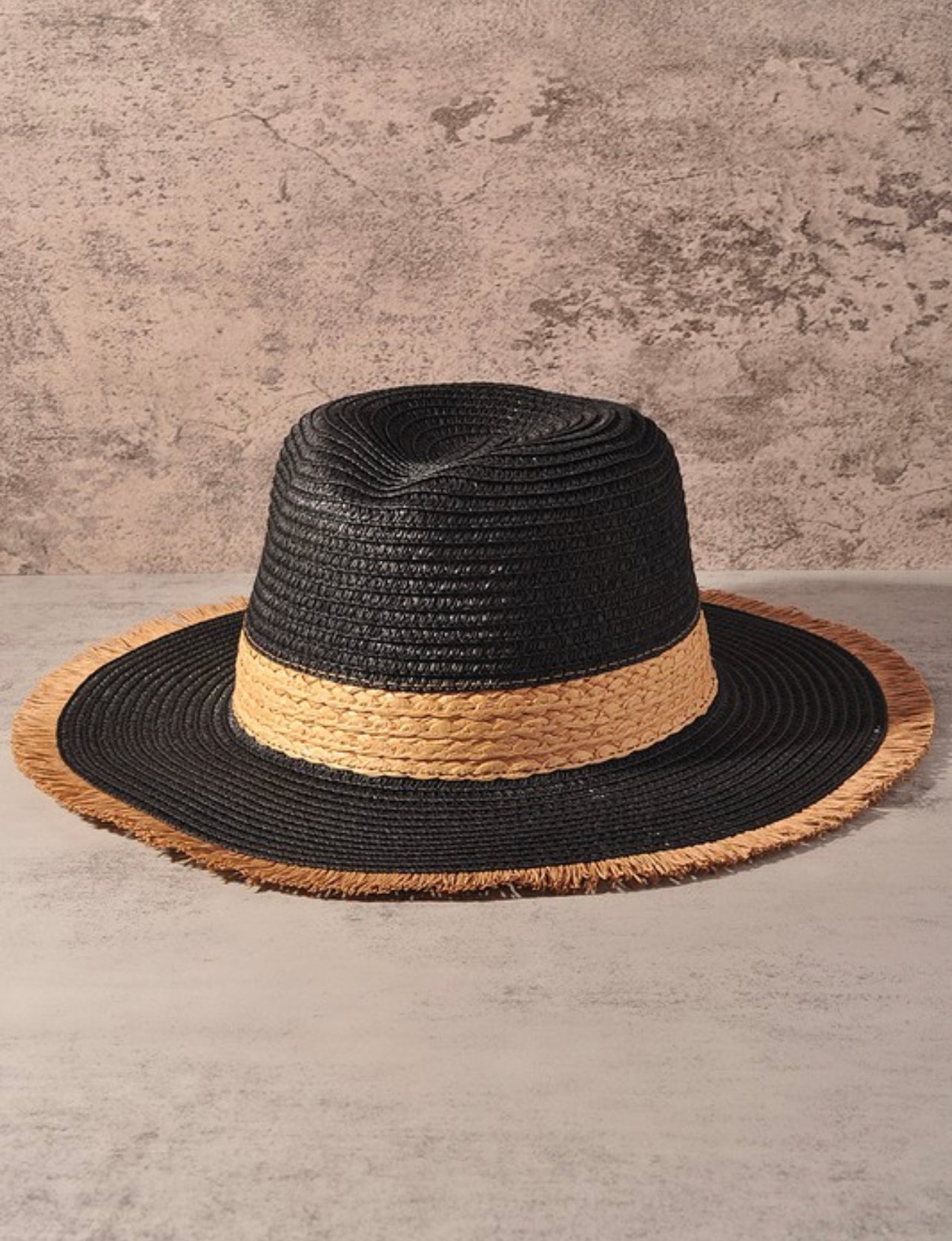 Image of Straw Fedora Hat 