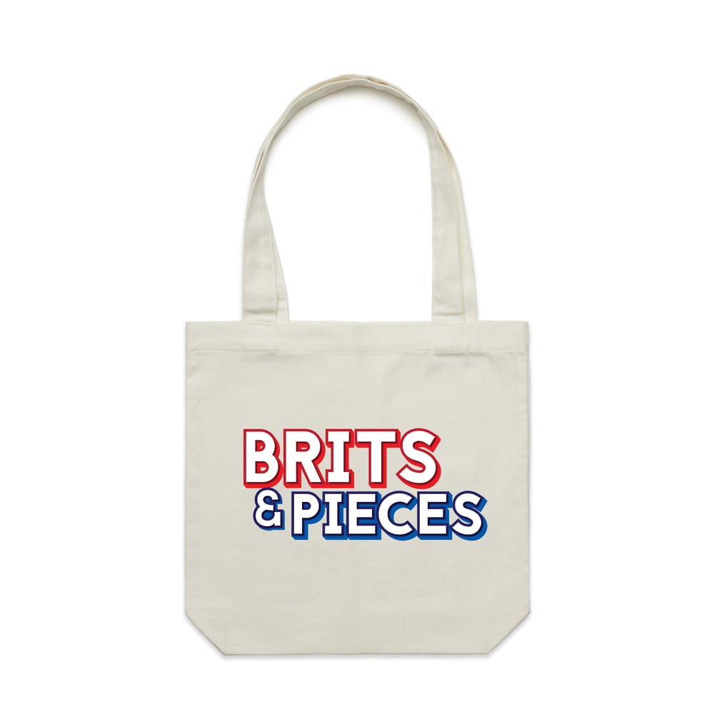 Image of Brits & Pieces logo canvas tote bag