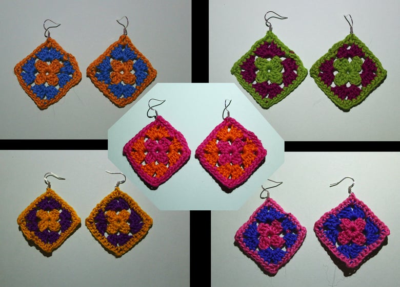 Image of Granny Square Earrings