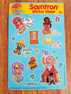 Samtron Retro Babes, Boobs and BS 8x5 Sticker Sheet