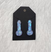 Purple/Blue Iridescent Penis Studs