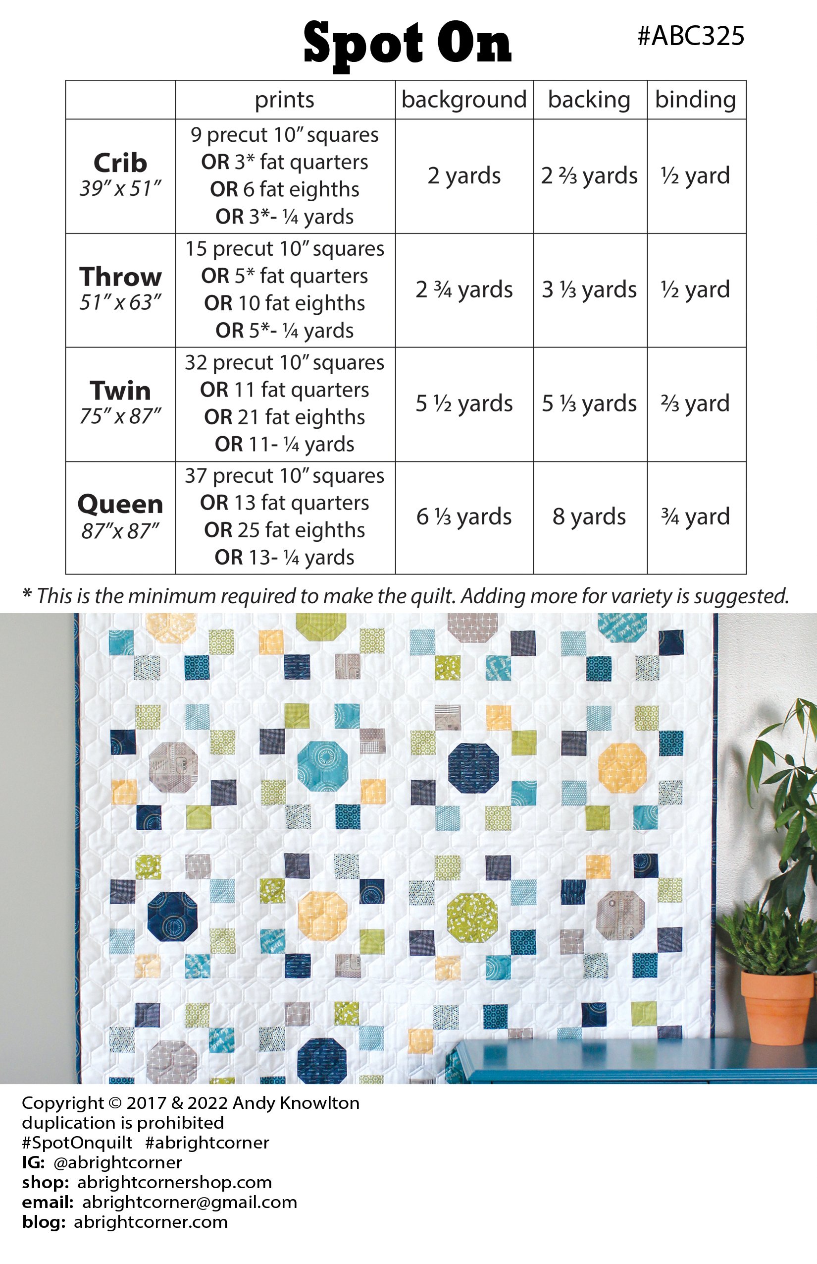 Spot on Quilt Spot on Quilt