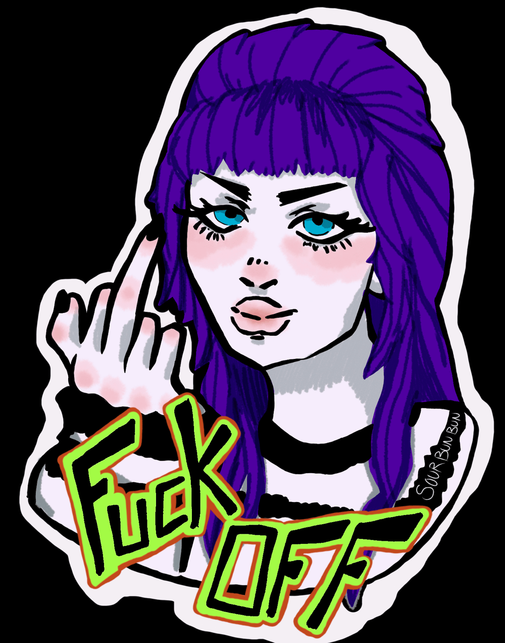 Image of F*CK OFF Vinyl Sticker