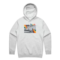 Image 1 of NowHere Hood - white marle