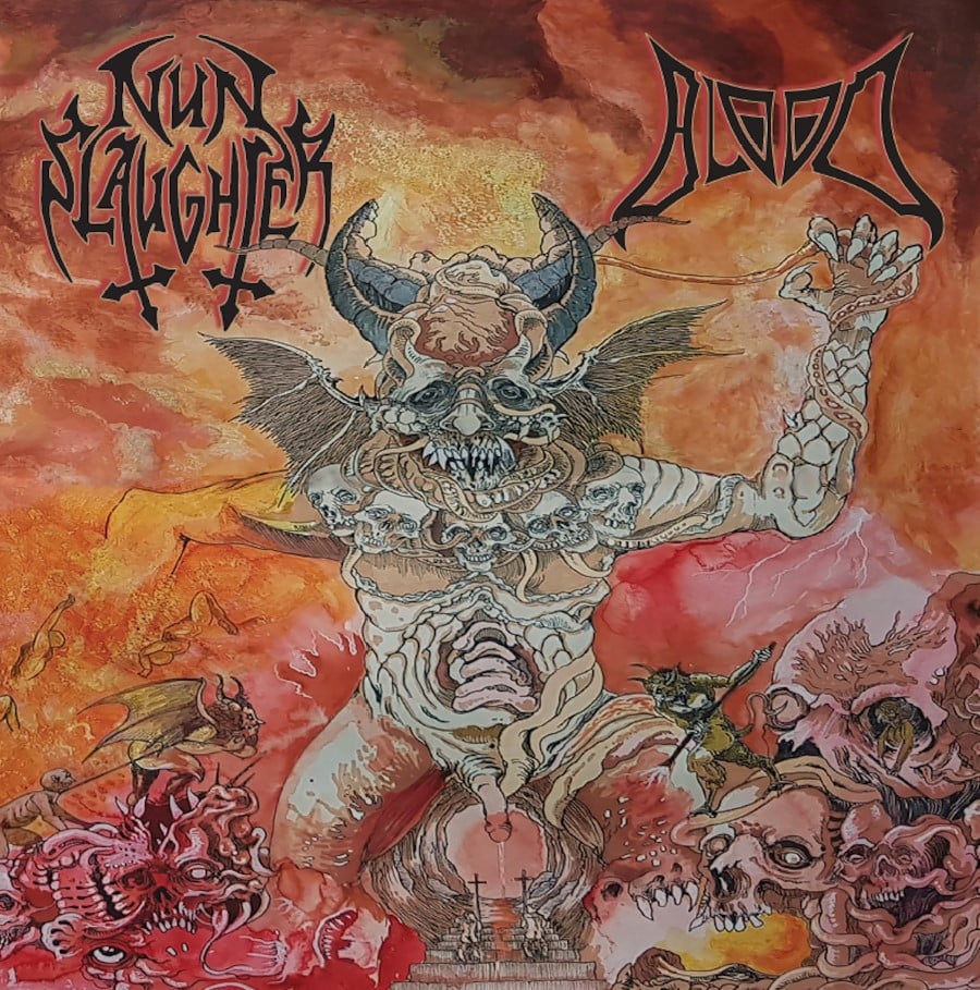 NUNSLAUGHTER / BLOOD -  SPLIT MCD 2022