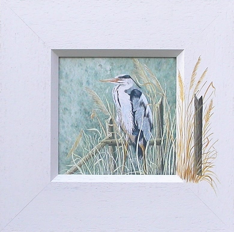 Image of Heron 2364 - Open Edition Prints Miniature Collection