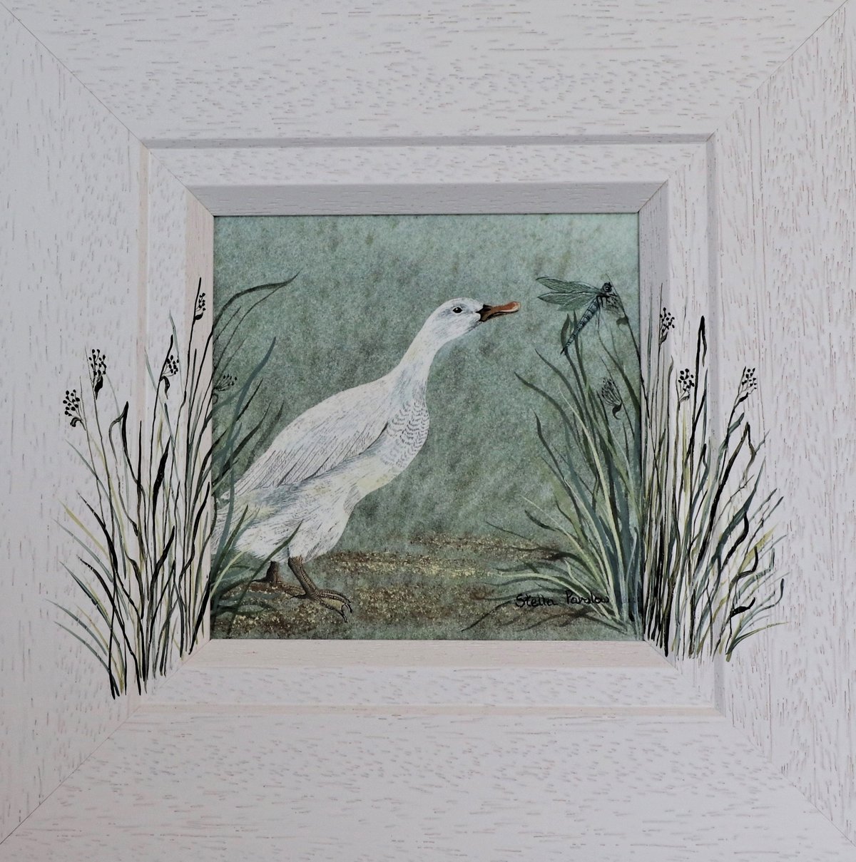 Image of Duck and Dragonfly 3541 - Open Edition Prints Miniature Collection.