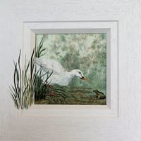 Image 1 of Duck and Frog 3544 - Open Edition Print - Miniature.