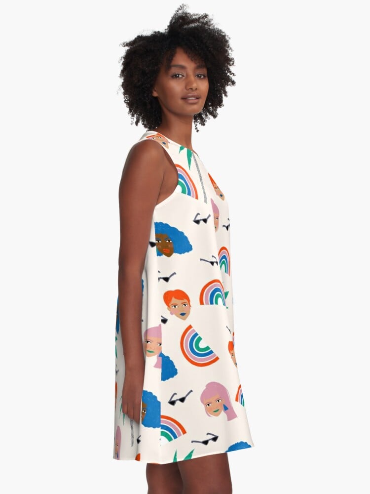 Image of Babes in the Tropic A-line Dress