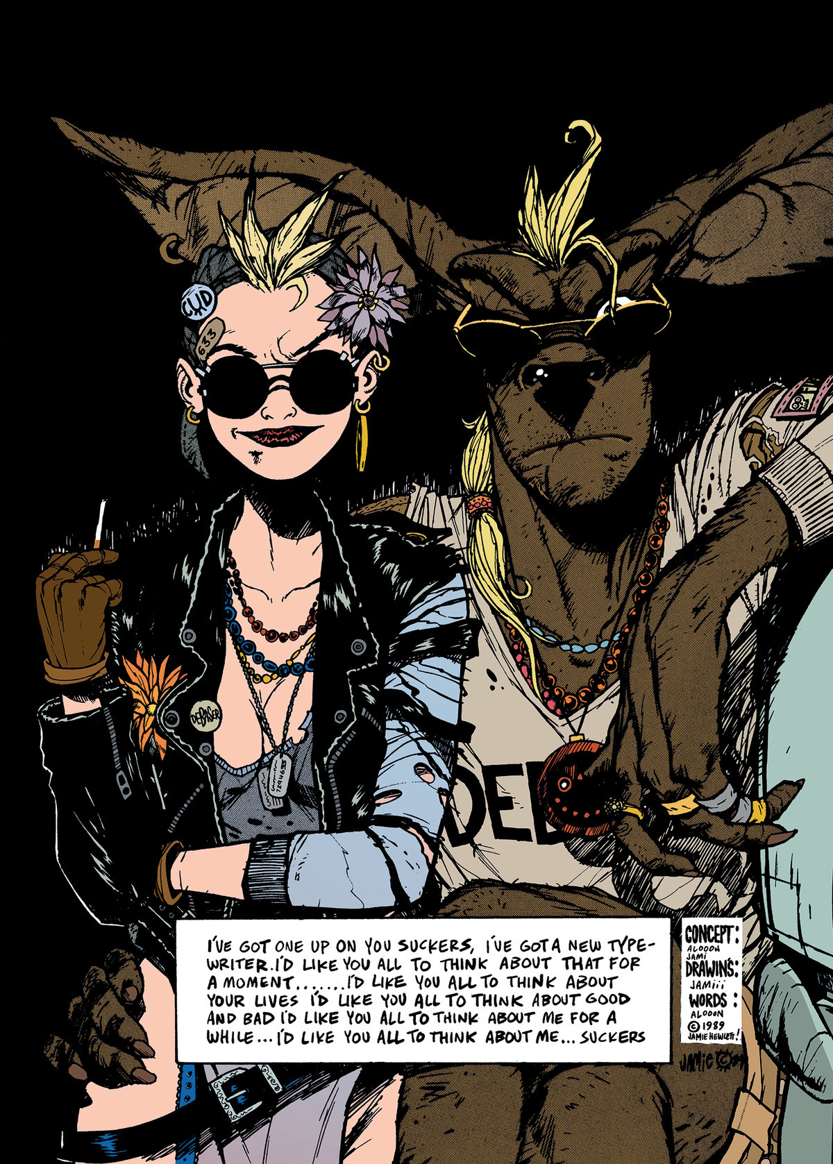 Image of COLLECTOR'S ITEM - TANK GIRL "DECLARATION OF INDEPENDENCE" POSTER MAGAZINE SPECIAL - with ART PRINT!