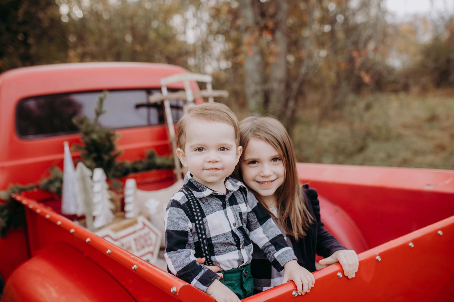 Image of Red Vintage Truck Holiday Mini Sessions 2022