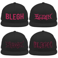 Image 1 of BLEGH SNAPBACK HAT - PINK EDITION