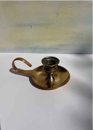 Image of Vintage brass candlestick 