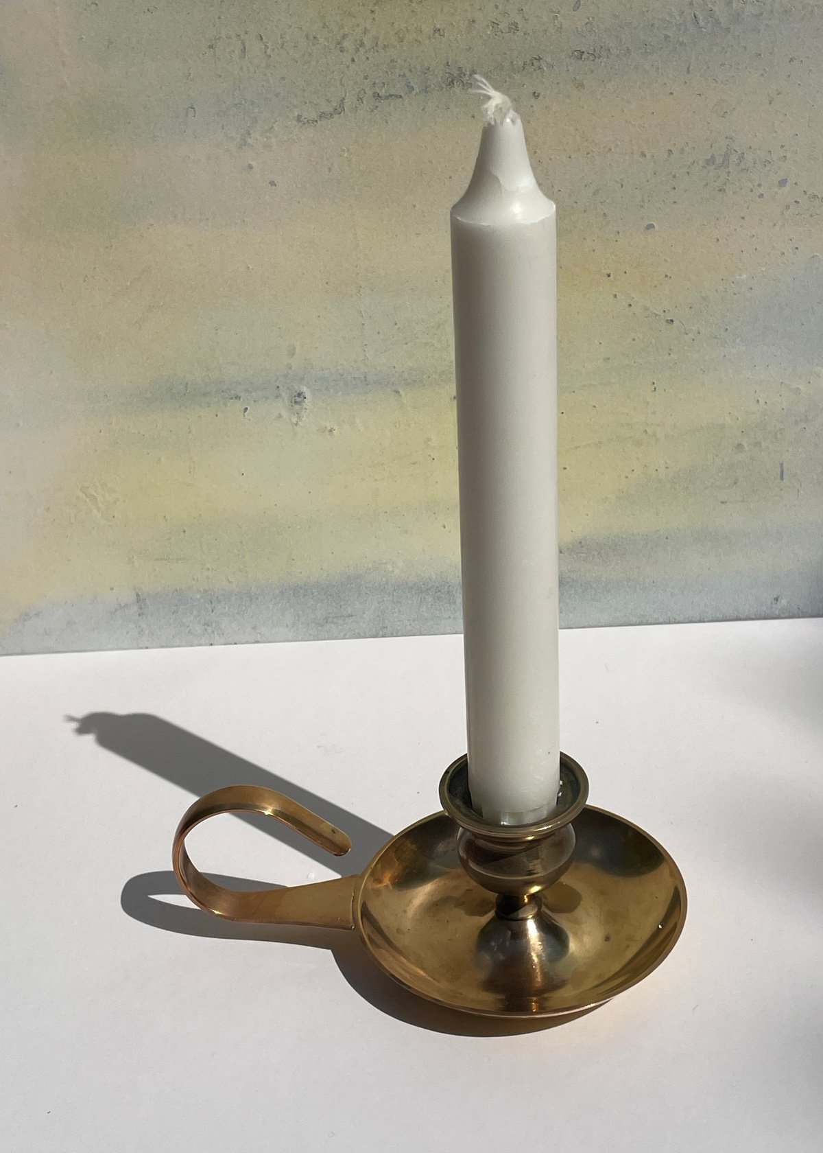 Image of Vintage brass candlestick 