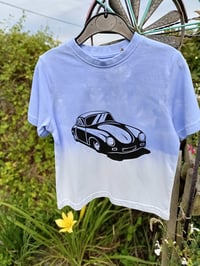 Dip dyed ocean blue with vintage car age 3, SALE 20% OFF!!