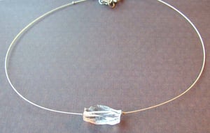 Image of Halsband rå bergskristall
