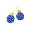 Cantrell Blu Suede Earrings 