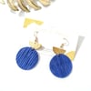 Cantrell Blu Suede Earrings 