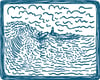 Montauk Point Surf Print (Unframed)