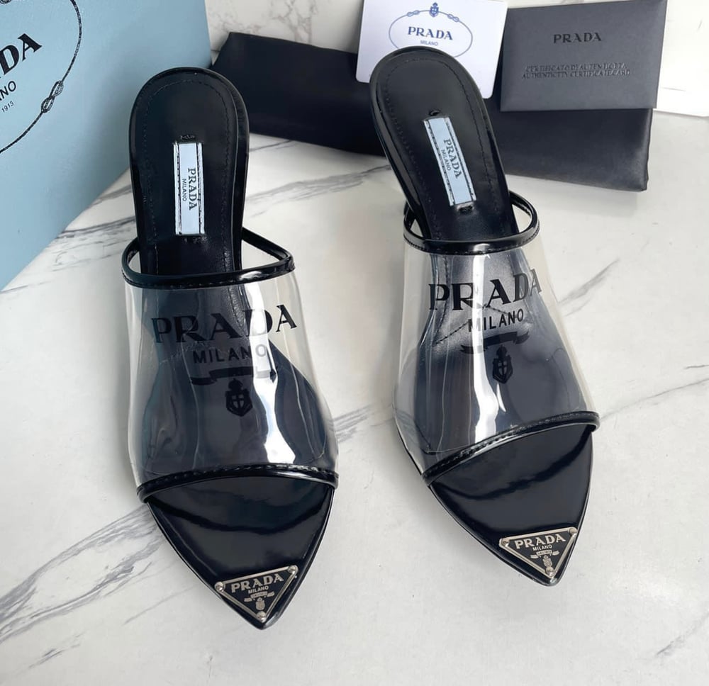 Prada transparent heels