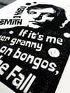 Mark E. Smith. The Fall. Hand Made. Original A4 linocut print. Limited and Signed. Art. Active