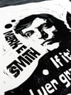 Mark E. Smith. The Fall. Hand Made. Original A4 linocut print. Limited and Signed. Art. Active