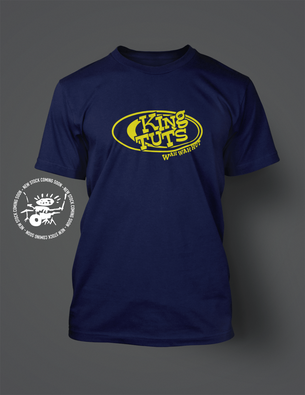 ::NEW STOCK NOW IN:: KING TUT'S LOGO TEE (NAVY/YELLOW)