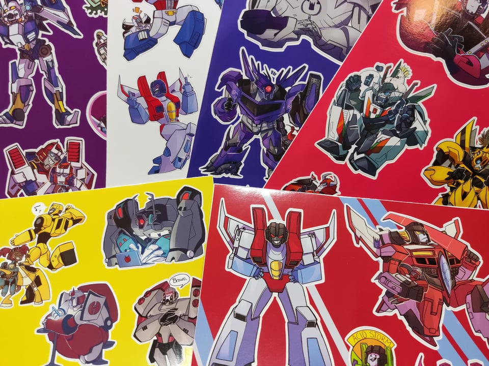 TRANSFORMERS Single Stickers | Herzkammer