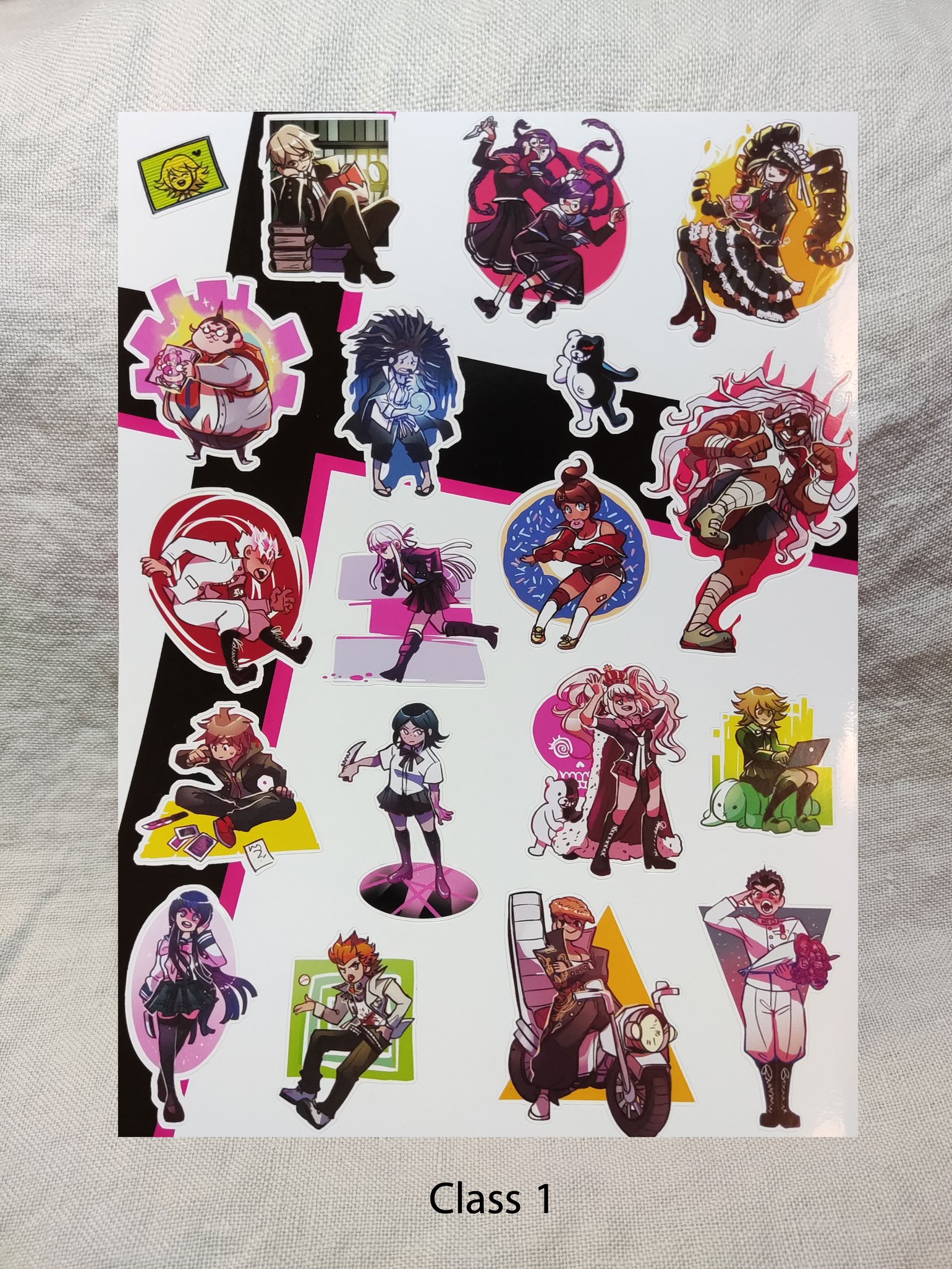 DANGANRONPA Sticker Sheets | Herzkammer